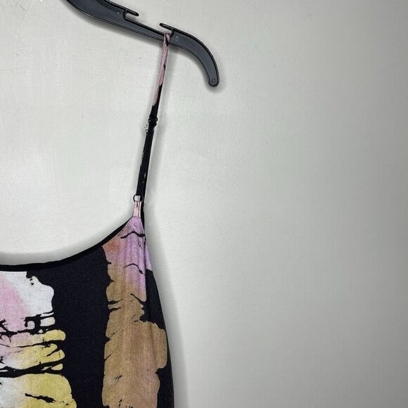 BUSAYO Collective Slip Dress Women Medium Black Purple Tie Dye Midi - Picture 11 of 16